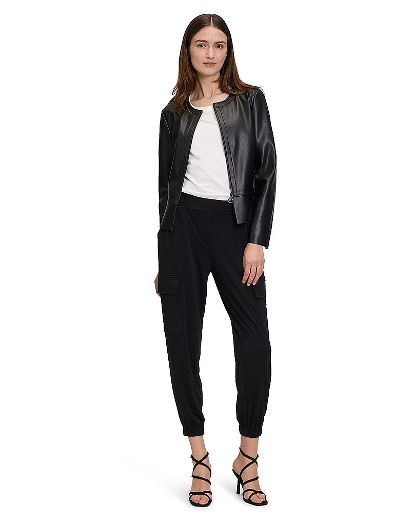 BETTY BARCLAY Jäckchen in Lederoptik schwarz   38 damen 5
